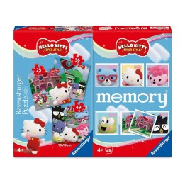 MULTIPACK MEMORY+ 3 PUZZLE HELLO KITTY