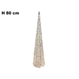 ALBERO CONO NATALIZIO 80 CM LUCE CALDA