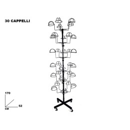 ESPOSITORE CAPPELLI