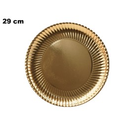 PIATTO TONDO DORATO 29 CM
