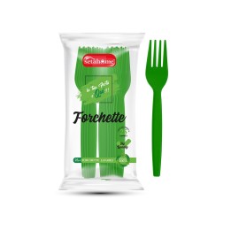 FORCHETTE IN PLASTICA VERDI CF 25PZ