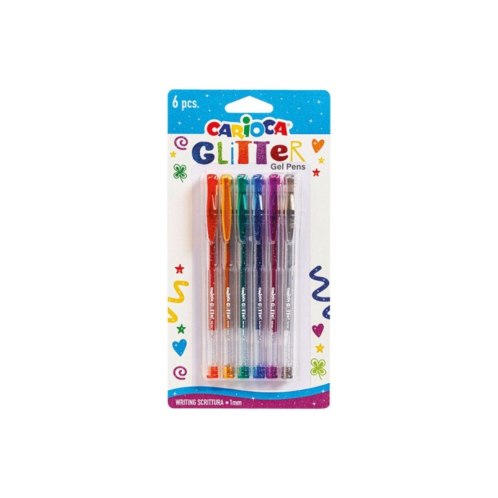 CARIOCA BLISTER PENNA GLITTER GEL 42165