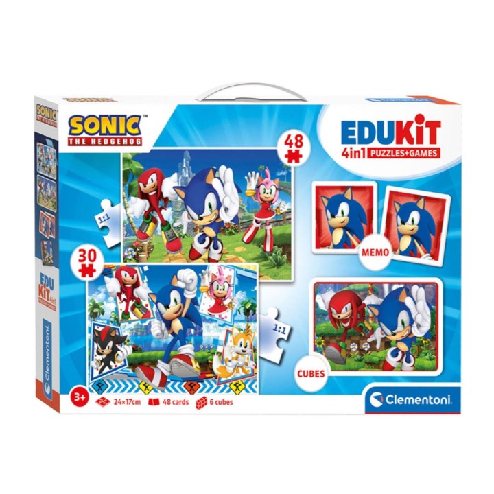 EDUKIT 4 IN 1 PUZZLE-GAMES SONIC 18318