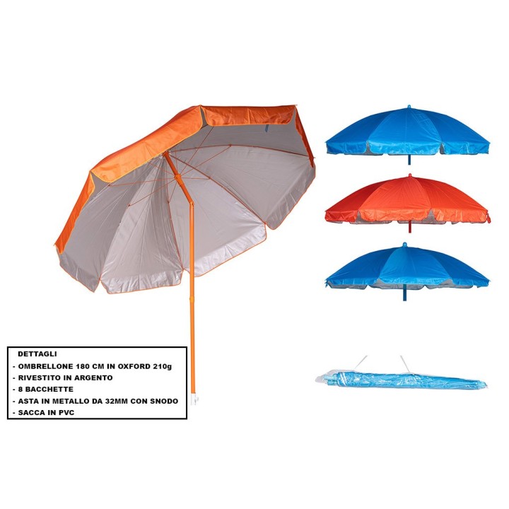 OMBRELLONE MARE OXFORD 180CM COLOR