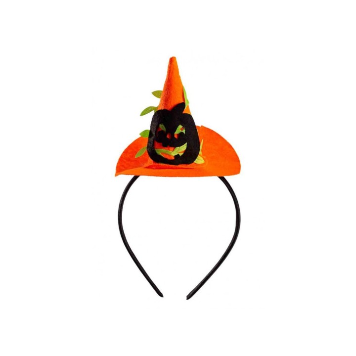MINI CAPPELLO STREGA ARANCIONE H.9,5CM