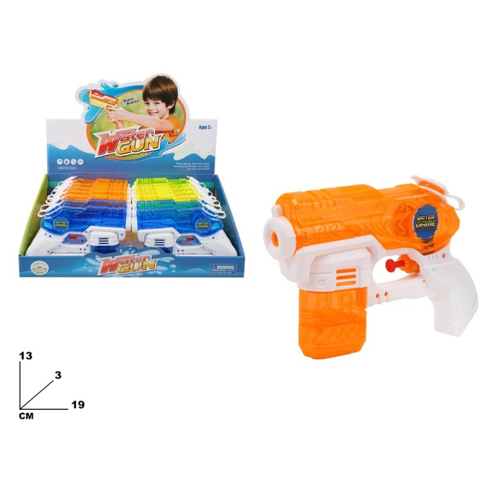 PISTOLA ACQUA TRASPARENTE DISPLAY 14 PZ