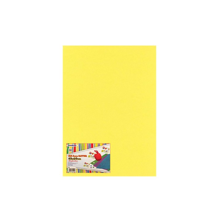 FOGLIO GOMMA EVA 40X60CM 2MM GIALLO