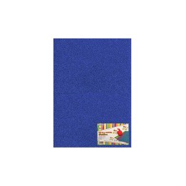 FOGLIO GOMMA EVA GLITTER 40X60 2MM BLU