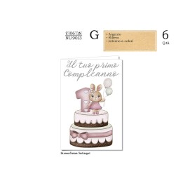 BIGLIETTO AUGURI 1 ANNO BIMBA NU.9013