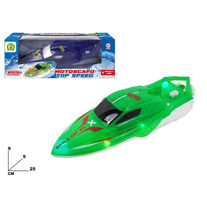 MOTOSCAFO TOP SPEED CON LUCI